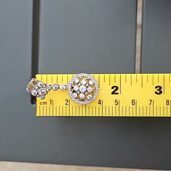 Judith Ripka Sterling Silver Diamonique Neckace And Earring Set - Picture 16 of 16